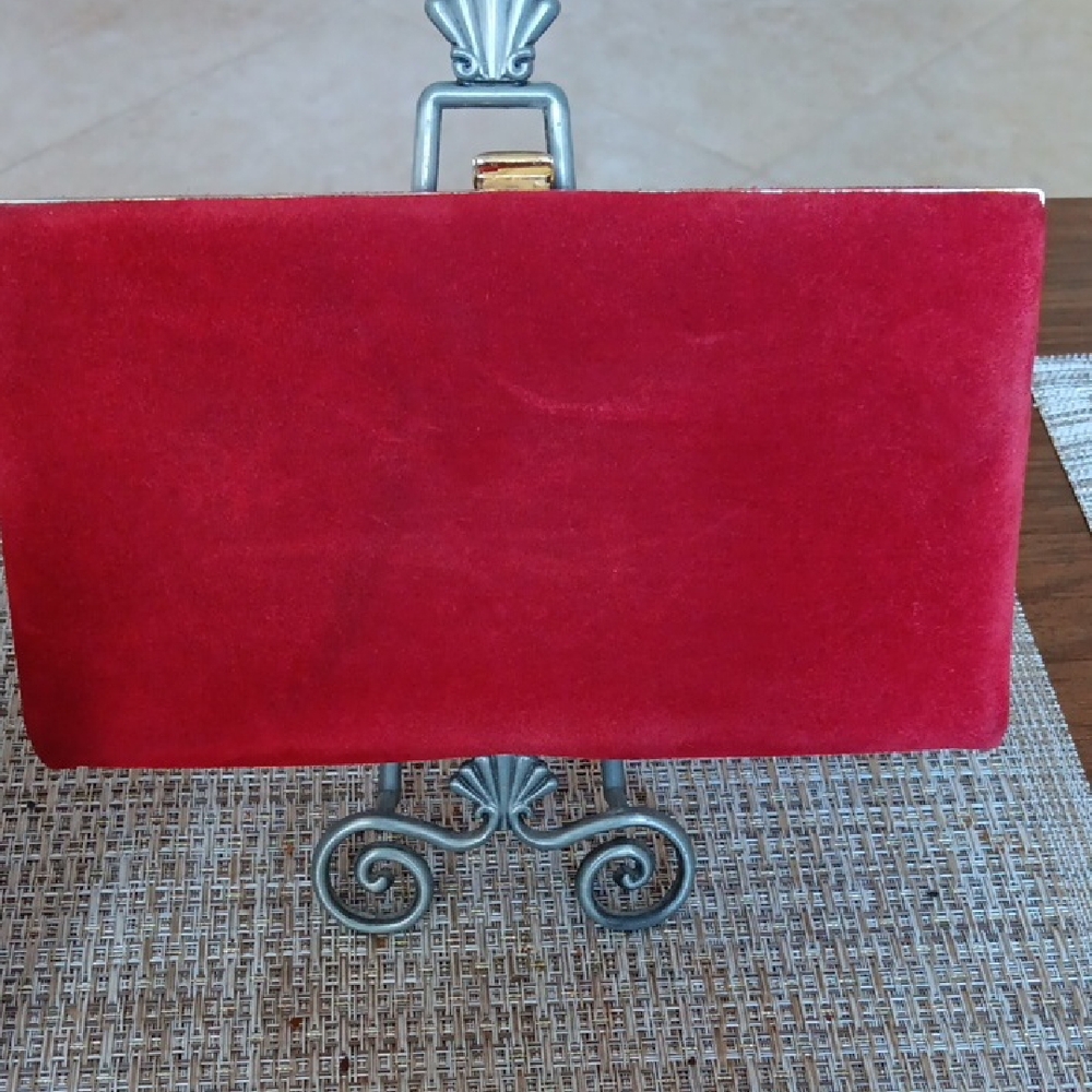 Elegant Red Clutch.Vintage